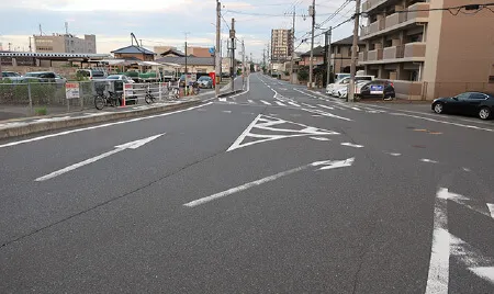岡山市南区地内道路改良工事